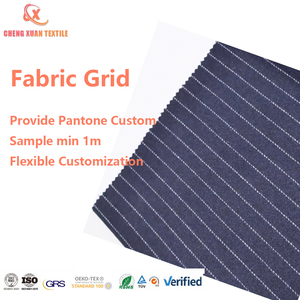 Tissu en laine peignée teint en fil, doux <span class=keywords><strong>au</strong></span> toucher, texture premium <span class=keywords><strong>pour</strong></span> costumes et vêtements <span class=keywords><strong>pour</strong></span> filles, chemises et bas élégants, MOQ 1 mètre - Product Image 1