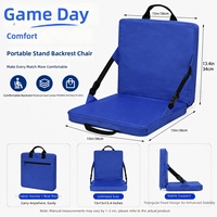 Chaise pliante portable avec dossier rembourré et coussin d'assise, pour camping, sports de plein air, plage et utilisation en extérieur