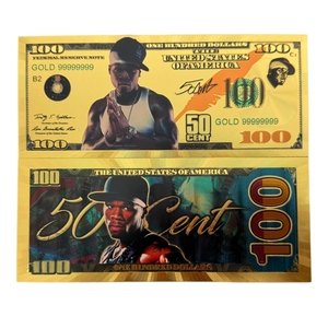 Banconota Hip-Hop Americana 2026 50 Cent <span class=keywords><strong>Eminem</strong></span> Placcata in Oro 24K per Regali - Product Image 3
