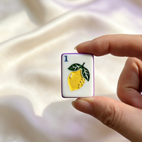 Jeu de Mahjong Américain en Acrylique Multicolore à Motifs Botaniques, Écologique, avec Tuiles Classiques et Jokers Colorés pour la Maison