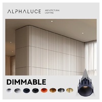 Downlight encastré sans cadre 24V Blanc Dali DT8 CCT LED Australie, découpe de plafond 90 mm, trou de 20 cm, sortie 120, 277V, 70mm, 2W