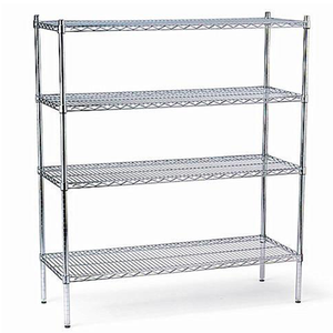 Estante de alambre de metal de protección contra la corrosión con ruedas Estante de almacenamiento de alambre conveniente - Product Image 1