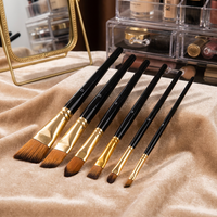 Meilleurs ensembles de maquillage d'Halloween modernes et personnalisés de luxe professionnels de 15 pièces avec pinceau éventail et palette de correcteur
