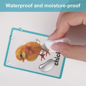 Tùy chỉnh đầy màu sắc không thấm nước nhựa an toàn PVC Flashcard THẺ FLASH/nhận thức Thẻ cho trẻ em giáo dục - Product Image 6