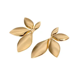 Pendientes <span class=keywords><strong>de</strong></span> Metal con Diseño <span class=keywords><strong>de</strong></span> Hojas <span class=keywords><strong>de</strong></span> Flores, Elegantes y Versátiles para Mujer - Product Image 1