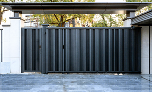 Puertas principales eléctricas <span class=keywords><strong>de</strong></span> entrada moderna, puertas corredizas <span class=keywords><strong>de</strong></span> <span class=keywords><strong>Metal</strong></span> <span class=keywords><strong>de</strong></span> aluminio <span class=keywords><strong>para</strong></span> exteriores, puertas automáticas <span class=keywords><strong>de</strong></span> valla <span class=keywords><strong>de</strong></span> entrada <span class=keywords><strong>para</strong></span> casas, jardín al aire libre - Product Image 2