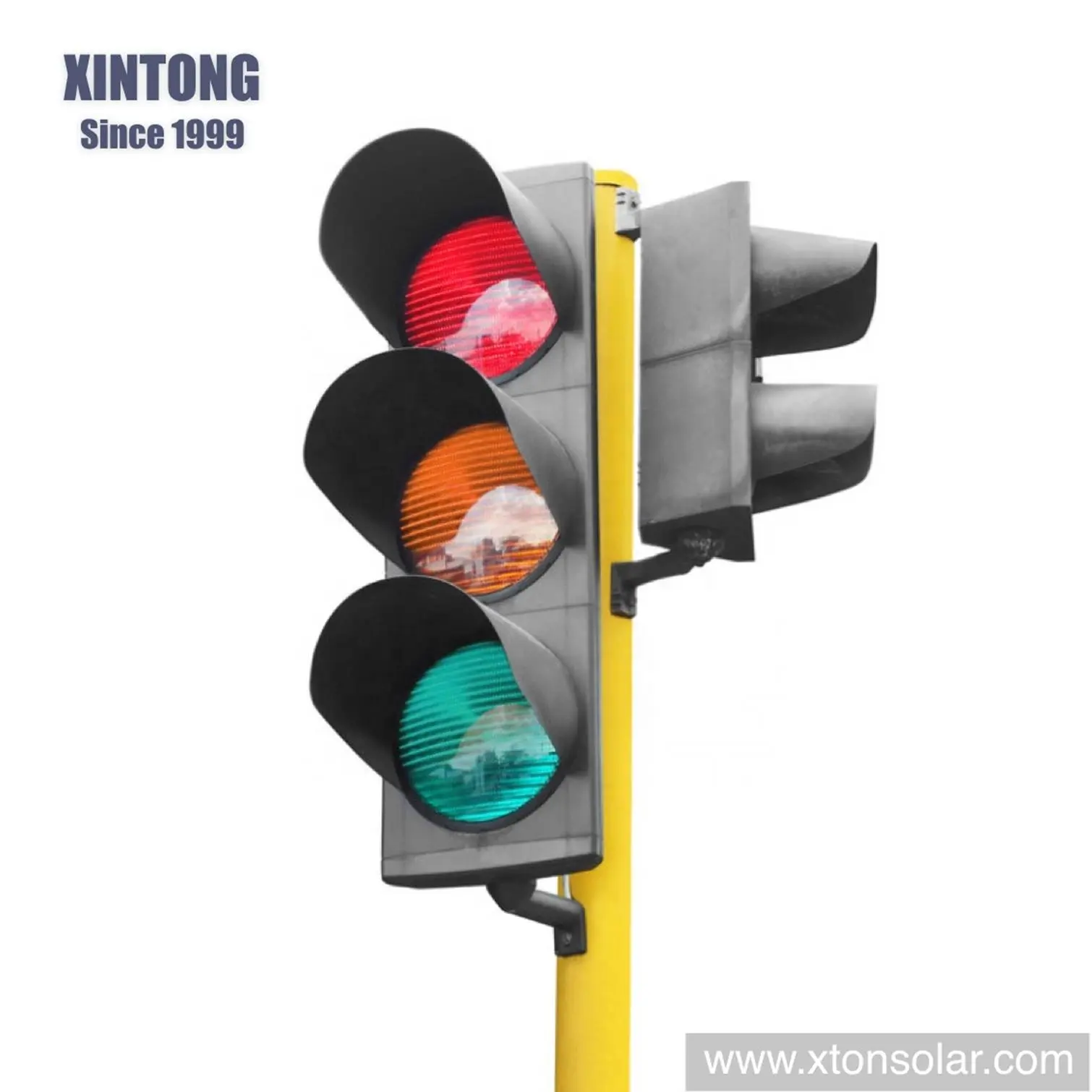 XINTONG Wireless Led Solar Traffic Signal Light control system