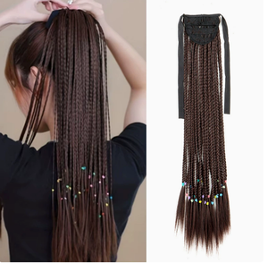 Extensions Afro Ricci Brasiliani con Coda di Cavallo Avvolgente Colore Naturale, Capelli Umani Remy a Doppia Trama - Product Image 4