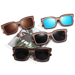 2025ใหม่แว่นกันแดดขาไม้เกรดสูงแว่นตากันแดดโพลาไรซ์ทรงสี่เหลี่ยมย้อนยุคสำหรับผู้ชายแว่นกันแดดเลนส์ UV400โพลาไรซ์แฟชั่น - Product Image 1