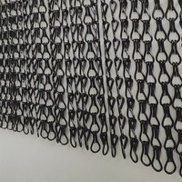 Rideau moustiquaire en maille métallique à double crochet en aluminium pour la maison, l'hôtel, le restaurant, séparateur de pièce