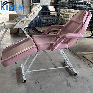 Lit de massage multifonctionnel pliable en PVC KISEN pour salon de beauté, salle de bain et entrepôt - Product Image 6
