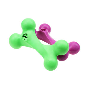 Custom eco-friendly stampo in gomma per cani Non tossici giocattoli da masticare durevole piccolo OEM manubrio in gomma sostenibile - Product Image 2