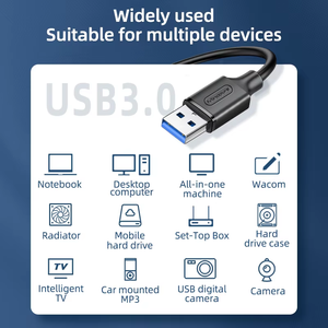 สายต่อขยายข้อมูล Mindpure <span class=keywords><strong>USB</strong></span> 3.0 แบบ Male to Male ขนาดเล็ก ความยาว 0.5 ม. 1 ม. 1.5 ม. 2 ม. 3 ม. อุปกรณ์เสริมคอมพิวเตอร์สำหรับเครื่องพิมพ์ - Product Image 3