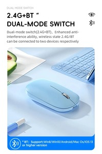 Mouse Wireless Dual Mode, BT 5.0 + 2.4G, Silenzioso, Sottile, Portatile, Ricaricabile, Ergonomico per Ufficio e Viaggio, per Desktop e Laptop - Product Image 5