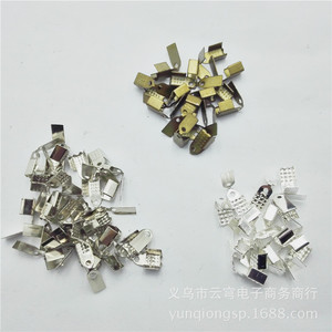 Yiwu Jewelry Findings 5mm Leather Cord <b>Clips</b> Tongue Buckles Silver Gold Plated Iron Clasps <b>Hooks</b> Bracelet Accessories - Product Image 1