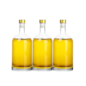 Botella de Licor de 680 ml, Diseño Personalizado, Vidrio Transparente, para <span class=keywords><strong>Mezcal</strong></span> Sequoia, Brandy, Ron, Vodka, Whisky, con Tapón de Corcho - Product Image 4