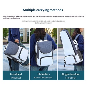 Mochila Deportiva Unisex con Logotipo Personalizado para Raqueta de Bádminton, Bolsa de Transporte para Deportes al Aire Libre, Bolsa de Hombro para Raqueta de Tenis - Product Image 5