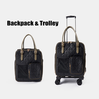 Sac de transport à roulettes pour animaux de compagnie Sac à dos d'extérieur avec fenêtre supérieure Poussette pour chats Accessoires Sacs pour chiots Sac de voyage pour chiens