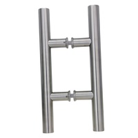 La porte en verre de traction en aluminium d'entrée extérieure en métal de laiton d'acier inoxydable tire des poignées