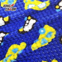 KINGCASON Usine Directe Tecido Couleur Personnalisée 230gsm 1.6m Voiture Mignon Ananas Jacquard Polyester Flanelle Polaire Pour Vêtements