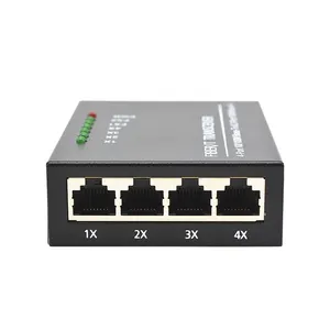 High Speed Commercial-Grade 100M SFP Transceiver with 4 Ethernet Ports & 2 Fiber Ports for expanding network reach