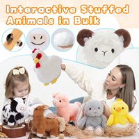 Livraison immédiate 10 pièces ferme rurale animaux en peluche jouet ensemble sélectionné pour enfants fête à thème rural hypoallergénique cadeau éducatif