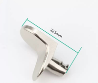 Support de fixation en alliage de zinc à ventouse en forme de L pour étagère, support de panneau de verre pour armoire, placard et cloison