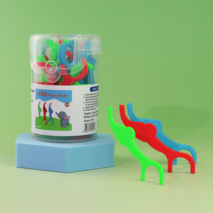 Cure-dents pour enfants 36 pièces en forme d'éléphant coloré au goût de chewing-<span class=keywords><strong>gum</strong></span> pour enfants - Product Image 1