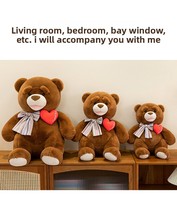 Peluche Ours Cœur Battant Créatif pour Couple de Mariés – Coussin Anti-Stress