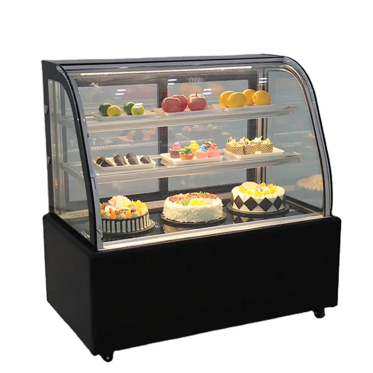 2022 kommerzielle Multi deck Vitrine aufrecht offene Front Vitrine 5 ft Kuchen Vitrine Kuchen Vitrine Preis