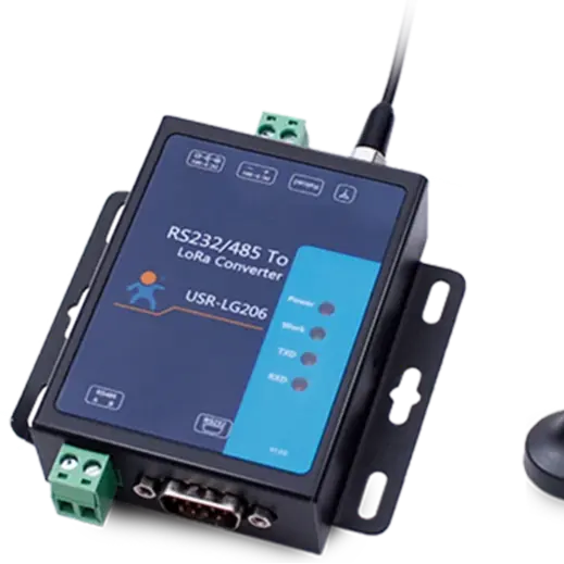 Draadloze Datatransmissiemodule USR-LG206-H-P Seriële Rs232 Rs485 Naar Lora Converter Point To Point Mode