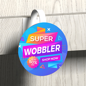 Tùy Chỉnh Kích Thước Chuyên Nghiệp Nhựa Đu Dải Hiển Thị Kệ Wobbler Nói Cho Quảng Cáo Siêu Thị Thiết Bị Hiển Thị - Product Image 4