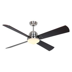Ventilateur de plafond noir silencieux à intensité réglable par télécommande, 56 pouces, pour chambre à coucher, éclairage intérieur. - Product Image 1