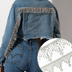 Garniture en cristal à coudre Flatback strass gland chaîne ronde en verre Motif garniture de vêtement pour robe de soirée chapeaux chaussures sacs - Product Image 6