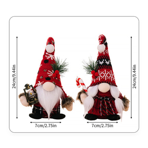 Merry Christmas Decorations Christmas <b>Knitted</b> Faceless Doll Gnomes Plush Figurine Ornament New Year Party Home Decor - Product Image 6