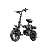 Vélos électriques pliables à vendre directement d'usine, moteur arrière 48V, deux roues, cadre portable en acier à haute teneur en carbone pour les trajets quotidiens