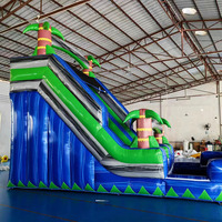 Toboggan aquatique bon marché piscine commerciale enfants amusant grand slip toboggans gonflables pour adultes rebond maison pull plein d'entrain