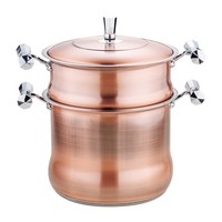 Marmites à couscous doubles de style moderne batterie de cuisine en acier inoxydable batterie de cuisine en fer de haute qualité pour la cuisine à domicile