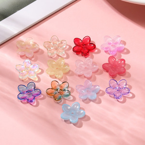 Colorful Transparent Glass Flower Beads <b>Spacers</b> For Bracelet Making DIY Jewelry Accessory Beading Material Wholesale - Product Image 4