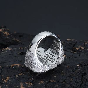 Hip Hop <b>Fire</b> Talisman Zircon Ring Fashion Trend Personality Jewelry Men's Ring - Product Image 3