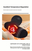 Chaussettes en alpaga en gros pour hommes, chaussettes de compression en alpaga pour femmes, chaussettes de compression en alpaga pour hommes et femmes, chaussettes de randonnée d'hiver, cadeau