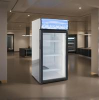 Réfrigérateur vertical pour boissons avec porte vitrée, 120L, 1 porte, affichage, dégivrage automatique et efficacité énergétique classe A