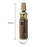 Nouveaux torches à gaz rechargeables au butane coupe-vent briquets au butane Jet flamme torche briquet pour cheminées à cigares Camping