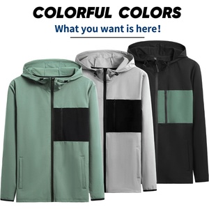 Vestes de course pour hommes, veste de sport à capuche zippée, jogging, entraînement, fitness, sweat-shirt décontracté, vêtements de sport, survêtement <span class=keywords><strong>B83</strong></span> - Product Image 4