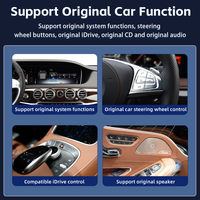 Lecteur multimédia automobile Android 14 LELV 12,3 pouces pour Mercedes Benz Classe S W222 2013 2017 Qualcomm 6225 CarPlay sans fil