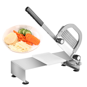 Manual pequeño <span class=keywords><strong>de</strong></span> acero inoxidable onda patatas fritas rebanadora <span class=keywords><strong>restaurante</strong></span> <span class=keywords><strong>de</strong></span> <span class=keywords><strong>comida</strong></span> rápida - Product Image 1