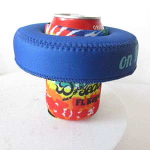 Porte-boissons flottant thermique moderne en néoprène pour fête au bord de la piscine, refroidisseur pour canettes et bouteilles de 330 ml - Product Image 3