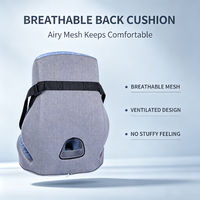 Coussin de siège ergonomique en mousse à mémoire de forme intégré, soutien lombaire à récupération lente pour chaise de bureau, canapé de voiture