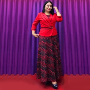 Elegante taglie forti <span class=keywords><strong>abbigliamento</strong></span> africano per <span class=keywords><strong>donna</strong></span> due pezzi Set <span class=keywords><strong>Chic</strong></span> carriera giacca gonna autunno inverno professionale abito lungo - Product Image 4