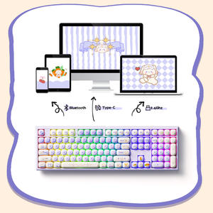 Clavier mécanique OEM MG108B Magic Lop Bunny Qwerty personnalisable avec rétroéclairage RVB pour clavier de jeu USB-C 5.0/2.4GHz - Product Image 3